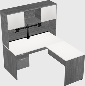 L-shaped office desk