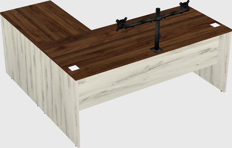 L-shaped office desk