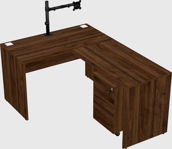 L-shaped office desk