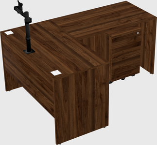 L-shaped office desk