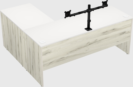 L-shaped office desk