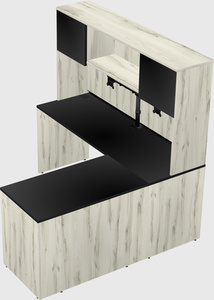 L-shaped office desk