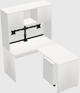 L-shaped office desk