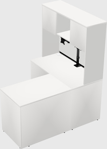 L-shaped office desk