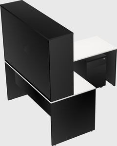 L-shaped office desk