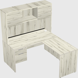 L-shaped office desk