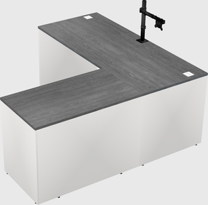 L-shaped office desk