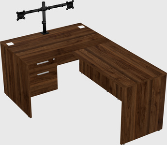 L-shaped office desk