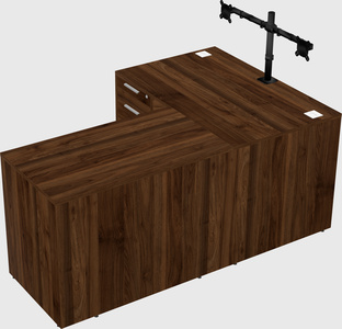 L-shaped office desk