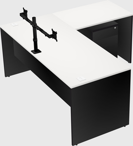 L-shaped office desk