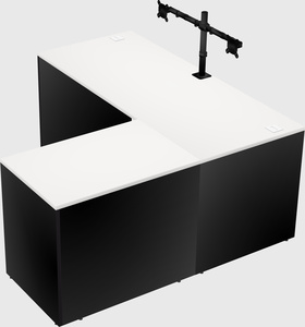 L-shaped office desk