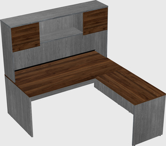 L-shaped office desk