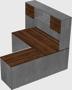 L-shaped office desk