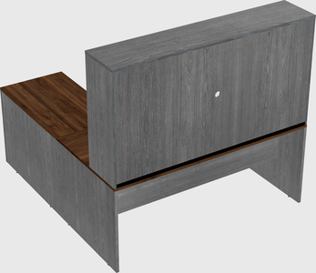 L-shaped office desk