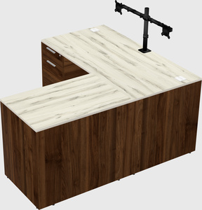L-shaped office desk
