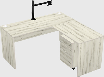 L-shaped office desk