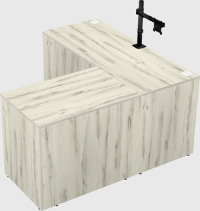 L-shaped office desk