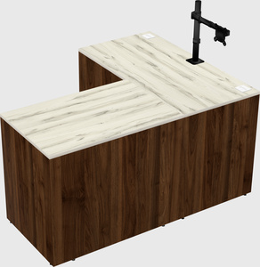 L-shaped office desk
