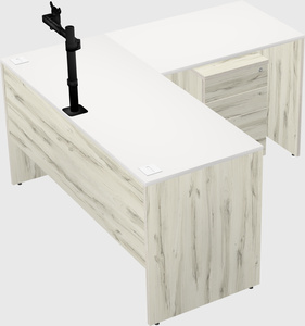 L-shaped office desk