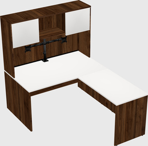 L-shaped office desk