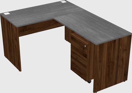 L-shaped office desk