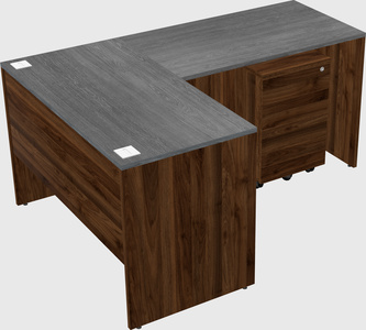 L-shaped office desk