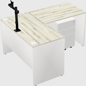 L-shaped office desk