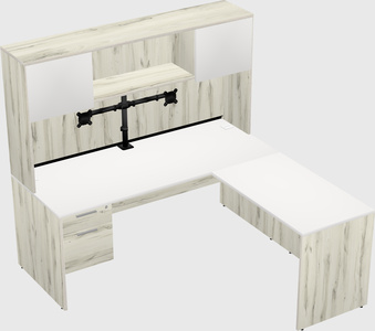L-shaped office desk