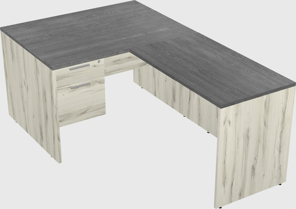 L-shaped office desk
