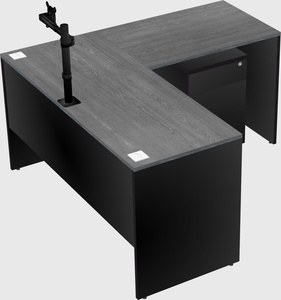 L-shaped office desk
