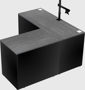 L-shaped office desk