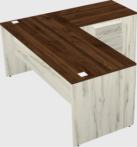 L-shaped office desk