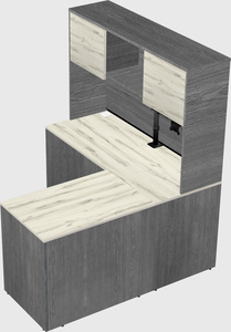 L-shaped office desk