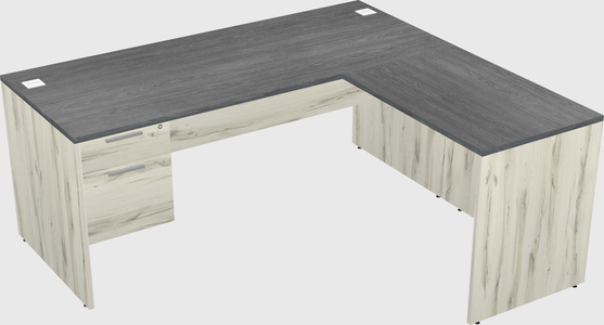 L-shaped office desk