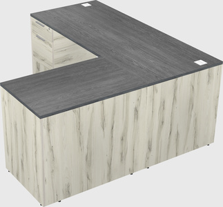 L-shaped office desk