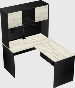 L-shaped office desk
