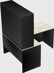L-shaped office desk