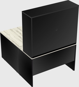 L-shaped office desk
