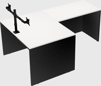L-shaped office desk