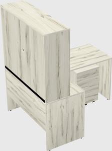L-shaped office desk