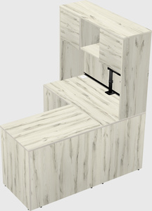 L-shaped office desk