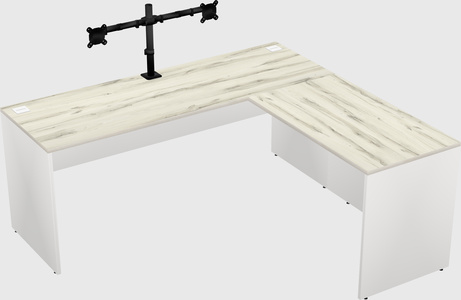 L-shaped office desk