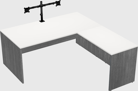 L-shaped office desk