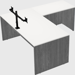 L-shaped office desk