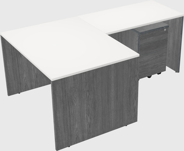 L-shaped office desk