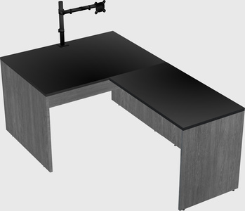 L-shaped office desk