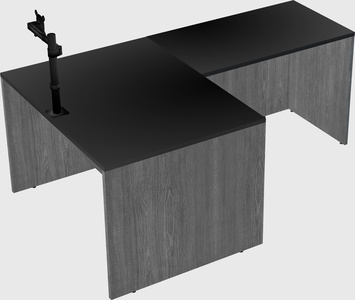 L-shaped office desk
