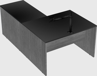 L-shaped office desk