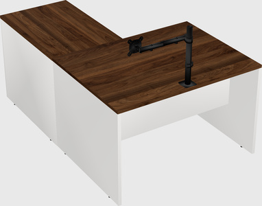 L-shaped office desk
