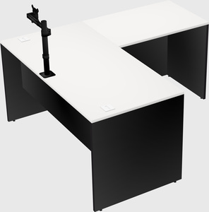 L-shaped office desk